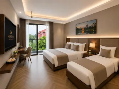 패밀리룸 - 발코니 — Minerva Prestige Hotel